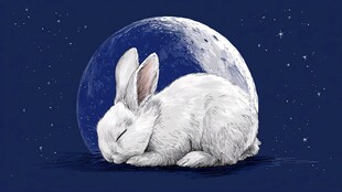 月下眠兔