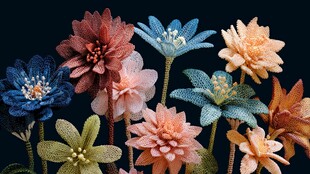 多彩手工绒花绽放独特魅力