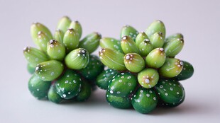 玻璃多肉摆件 清新小绿植