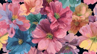 缤纷花卉图案 绚丽多姿