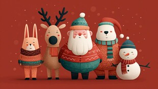 圣诞动物伙伴欢乐大集合