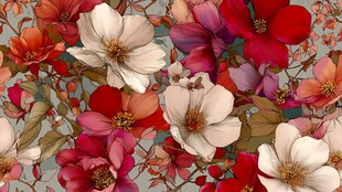 缤纷花卉图案 尽显自然之美