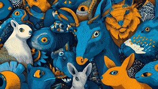 奇幻动物群像插画