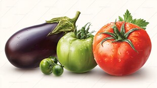 新鲜多彩蔬菜组合