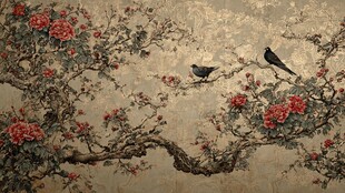 花鸟绘景 中式雅致风情