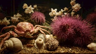 海底生物与花卉奇妙组合