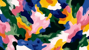 多彩抽象涂鸦图案