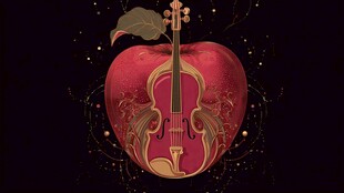 苹果与小提琴的梦幻融合