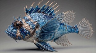 梦幻蓝刺鱼 独特海洋精灵