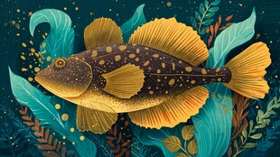 海洋奇幻 斑点鱼的水下世界