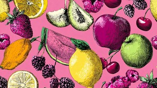 缤纷水果图案背景设计