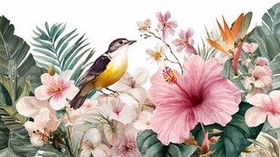 花鸟绘景 自然灵动之美