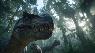 丛林中的霸王龙特写