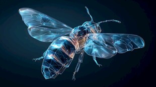 透明机械蜂 科技感十足