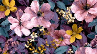 缤纷花卉图案 尽显自然之美