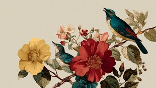 花鸟绘景 尽显自然之美