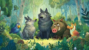 森林中可爱的动物们