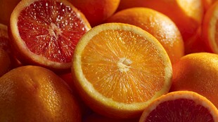 新鲜柑橘类水果特写