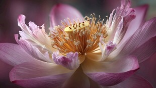 娇艳绽放的美丽荷花