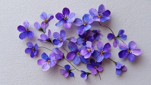 紫色小花的美丽组合