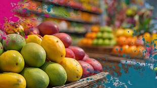 多彩水果陈列 视觉盛宴