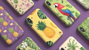 热带风情手机壳图案展示