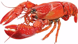 鲜活大龙虾 色彩艳丽诱人