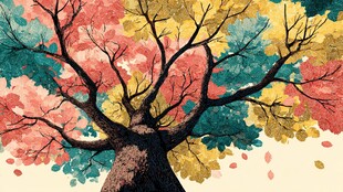 多彩秋树 尽显季节之美