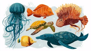 海洋生物大集合