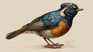 多彩小鸟精美插画展示