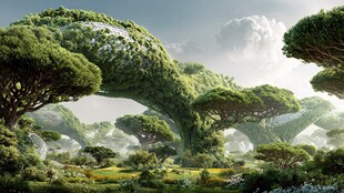 奇幻森林中的自然奇观