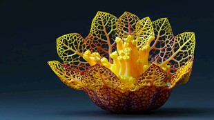 梦幻镂空花朵艺术雕塑