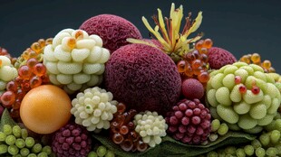 多彩立体水果造型艺术