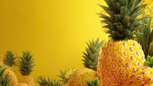 金黄菠萝群 视觉盛宴