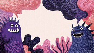 可爱怪兽的梦幻场景