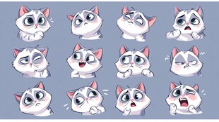 可爱猫咪表情大集合