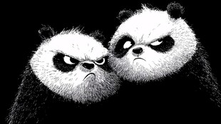 生气的熊猫伙伴