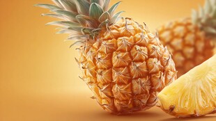 新鲜菠萝 诱人色泽