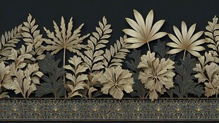 立体花卉装饰艺术图案