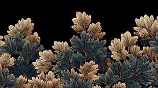 复古风植物图案精美装饰