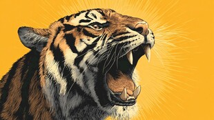 咆哮猛虎展现王者气势