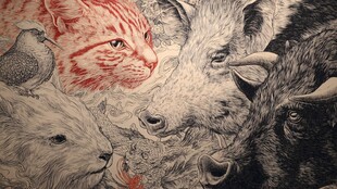 动物群像艺术画作展示