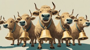 铃铛牛群欢乐排排站