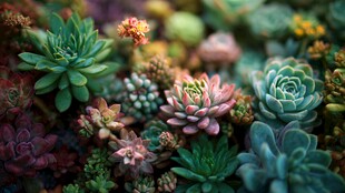 多彩多肉植物的微观世界
