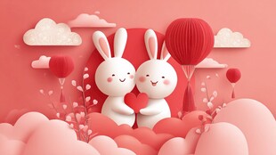 甜蜜兔侣 浪漫云端爱意浓