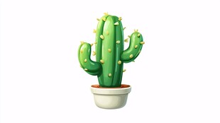 可爱卡通仙人掌盆栽