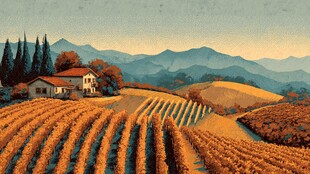 秋日田园风光中的温馨农舍