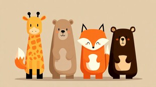 可爱动物们的欢乐集合