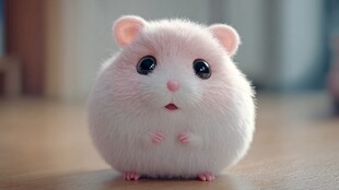 可爱萌趣小仓鼠