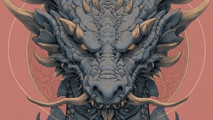 神秘东方龙的威严形象